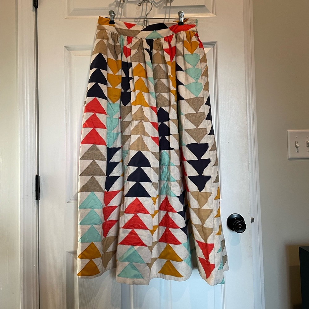Odell’s geometric pattern midi skirt
